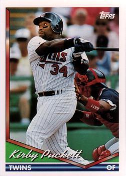 #100 Kirby Puckett - Minnesota Twins - 1994 Topps Baseball