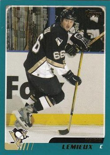 #100 Mario Lemieux - Pittsburgh Penguins - 2003-04 Topps Hockey