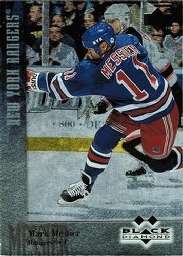 #100 Mark Messier - New York Rangers - 1996-97 Upper Deck Black Diamond Hockey