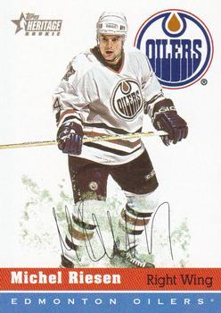 #100 Michel Riesen - Edmonton Oilers - 2000-01 Topps Heritage Hockey