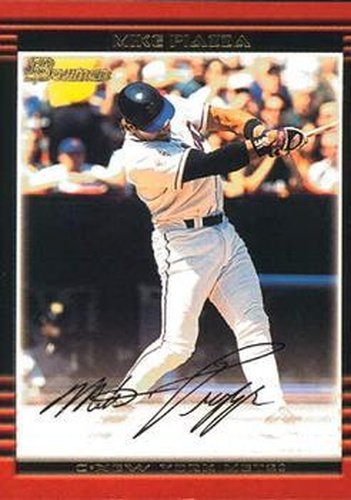 #100 Mike Piazza - New York Mets - 2002 Bowman Baseball