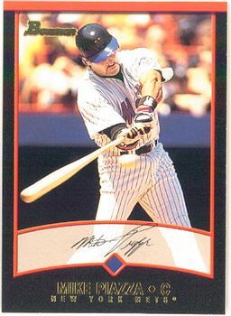 #100 Mike Piazza - New York Mets - 2001 Bowman Baseball