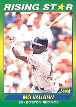 #100 Mo Vaughn - Boston Red Sox - 1992 Score 100 Rising Stars Baseball