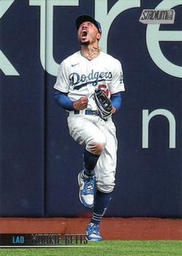 #100 Mookie Betts - Los Angeles Dodgers - 2021 Stadium Club Baseball
