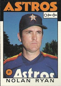 #100 Nolan Ryan - Houston Astros - 1986 O-Pee-Chee Baseball