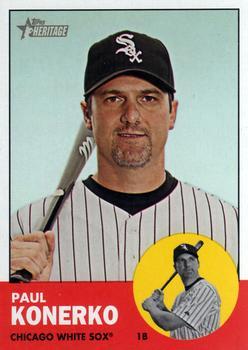 #100 Paul Konerko - Chicago White Sox - 2012 Topps Heritage Baseball