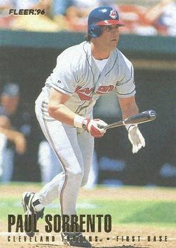 #100 Paul Sorrento - Cleveland Indians - 1996 Fleer Baseball