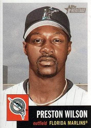 #100 Preston Wilson - Florida Marlins - 2002 Topps Heritage Baseball