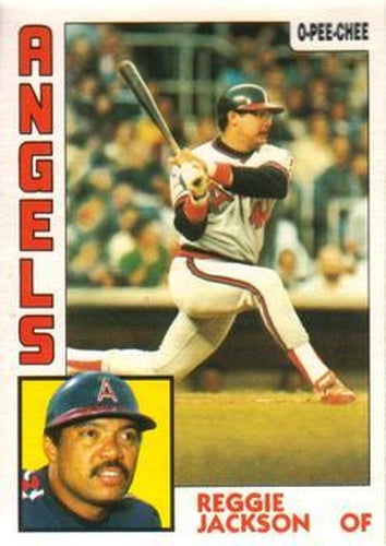 #100 Reggie Jackson - California Angels - 1984 O-Pee-Chee Baseball