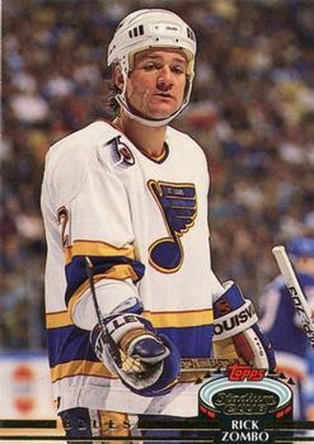 #100 Rick Zombo - St. Louis Blues - 1992-93 Stadium Club Hockey