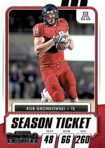 #100 Rob Gronkowski - Arizona Wildcats - 2021 Panini Contenders Draft Picks Football