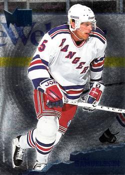 #100 Ulf Samuelsson - New York Rangers - 1995-96 Metal Hockey