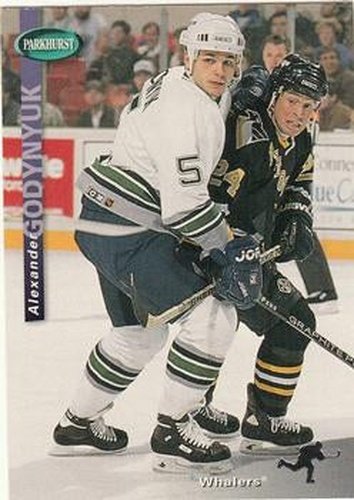 #100 Alexander Godynyuk - Hartford Whalers - 1994-95 Parkhurst Hockey