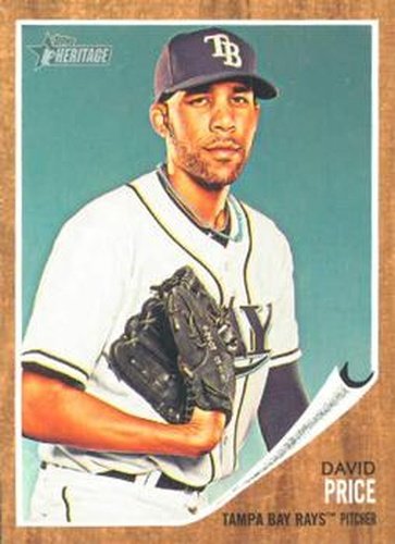 #100 David Price - Tampa Bay Rays - 2011 Topps Heritage Baseball