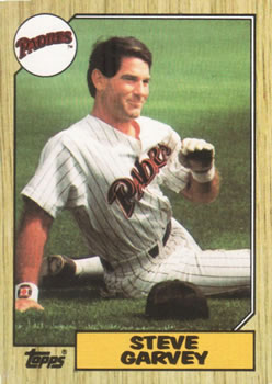 #100 Steve Garvey - San Diego Padres - 1987 Topps Baseball