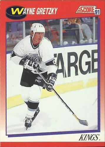 #100 Wayne Gretzky - Los Angeles Kings - 1991-92 Score Canadian Bilingual Hockey