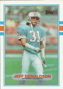 #100 Jeff Donaldson - Houston Oilers - 1989 Topps Football