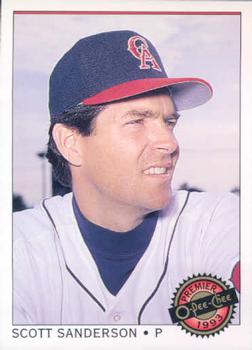 #100 Scott Sanderson - California Angels - 1993 O-Pee-Chee Premier Baseball