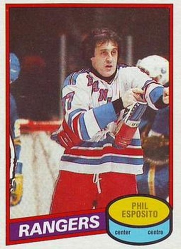 #100 Phil Esposito - New York Rangers - 1980-81 O-Pee-Chee Hockey