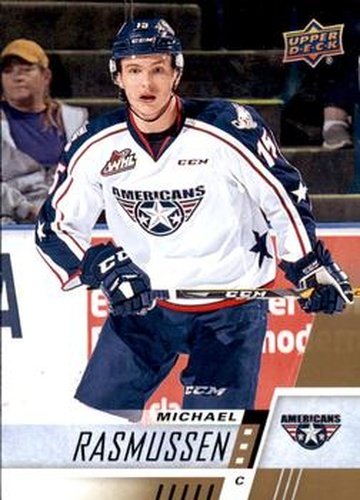 #100 Michael Rasmussen - Tri-City Americans - 2017-18 Upper Deck CHL Hockey
