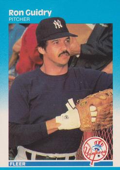#100 Ron Guidry - New York Yankees - 1987 Fleer Baseball