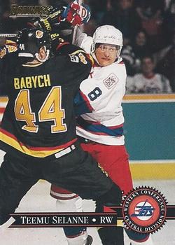 #100 Teemu Selanne - Winnipeg Jets - 1995-96 Donruss Hockey