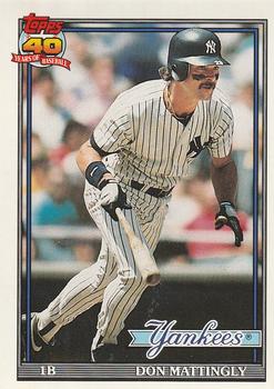 #100 Don Mattingly - New York Yankees - 1991 O-Pee-Chee Baseball