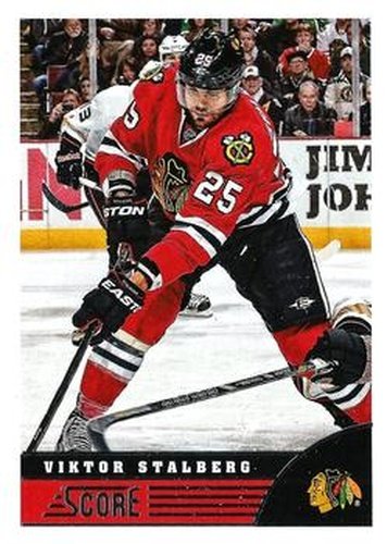 #100 Viktor Stalberg - Chicago Blackhawks - 2013-14 Score Hockey