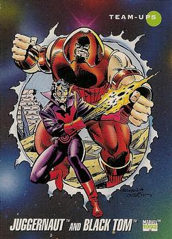 #100 Juggernaut and Black Tom - 1992 Impel Marvel Universe