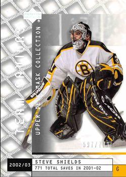 #100 Steve Shields - Boston Bruins - 2002-03 Upper Deck Mask Collection Hockey