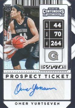 #100b Omer Yurtseven - Georgetown Hoyas - 2020 Panini Contenders Draft Picks Basketball