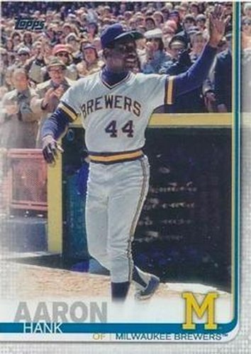#100c Hank Aaron - Milwaukee Brewers - 2019 Topps Baseball
