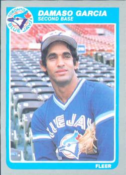#104 Damaso Garcia - Toronto Blue Jays - 1985 Fleer Baseball