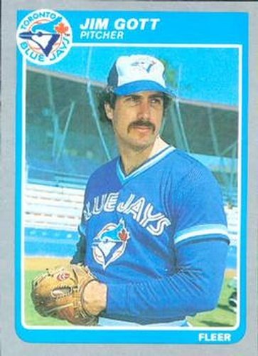 #105 Jim Gott - Toronto Blue Jays - 1985 Fleer Baseball