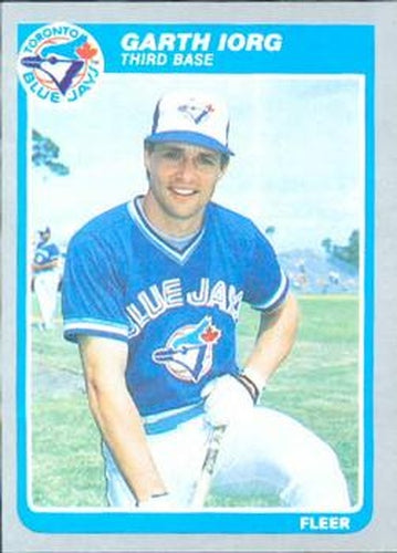 #107 Garth Iorg - Toronto Blue Jays - 1985 Fleer Baseball