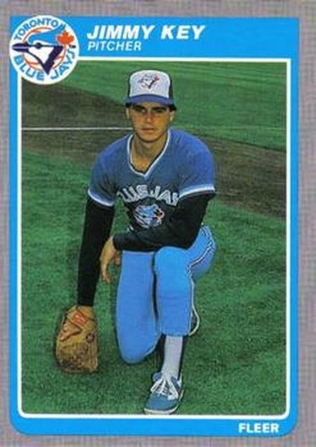 #110 Jimmy Key - Toronto Blue Jays - 1985 Fleer Baseball