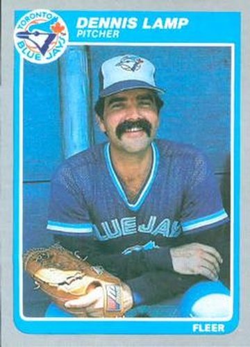 #111 Dennis Lamp - Toronto Blue Jays - 1985 Fleer Baseball