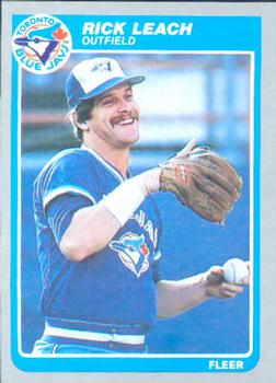 #112 Rick Leach - Toronto Blue Jays - 1985 Fleer Baseball