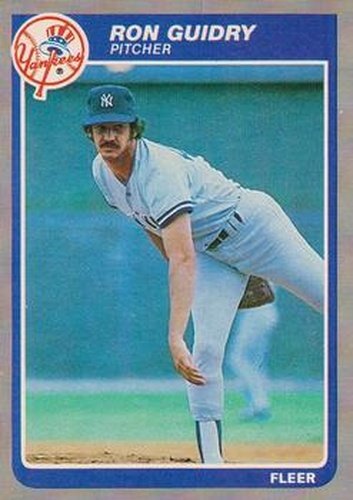 #129 Ron Guidry - New York Yankees - 1985 Fleer Baseball