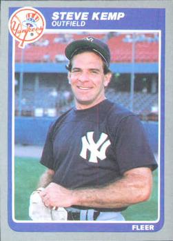 #132 Steve Kemp - New York Yankees - 1985 Fleer Baseball