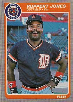 #13 Ruppert Jones - Detroit Tigers - 1985 Fleer Baseball