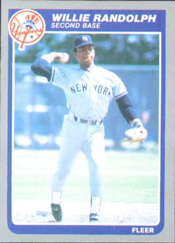 #140 Willie Randolph - New York Yankees - 1985 Fleer Baseball