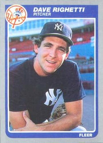 #142 Dave Righetti - New York Yankees - 1985 Fleer Baseball