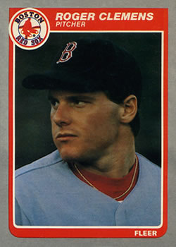 #155 Roger Clemens - Boston Red Sox - 1985 Fleer Baseball