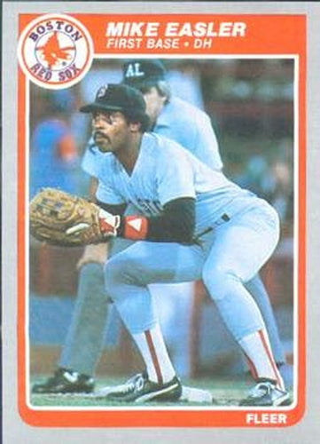 #157 Mike Easler - Boston Red Sox - 1985 Fleer Baseball