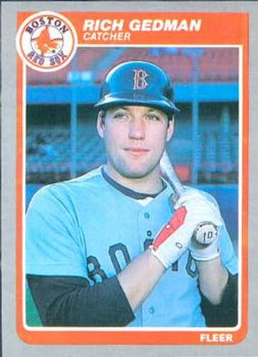 #159 Rich Gedman - Boston Red Sox - 1985 Fleer Baseball