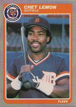 #15 Chet Lemon - Detroit Tigers - 1985 Fleer Baseball