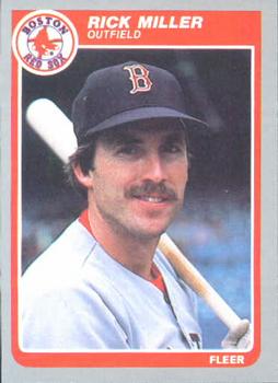#163 Rick Miller - Boston Red Sox - 1985 Fleer Baseball