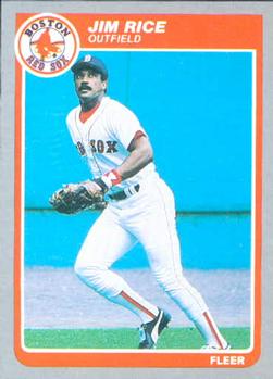 #168 Jim Rice - Boston Red Sox - 1985 Fleer Baseball