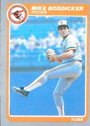 #170 Mike Boddicker - Baltimore Orioles - 1985 Fleer Baseball
